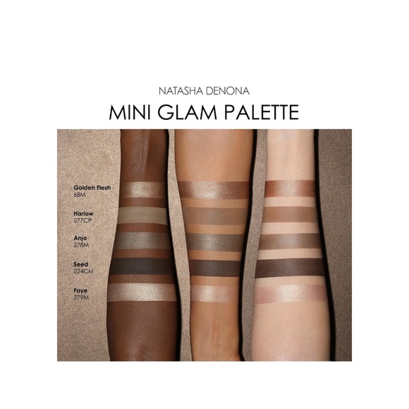 Bundle Natasha Denona Eyeshadow Rose & Wood & mini glam pallete - Picture 3 of 8